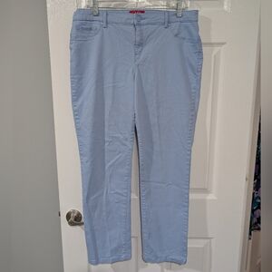 Glo by Gloria Vanderbilt Light Blue Sabrina Slim Pants in Size 16